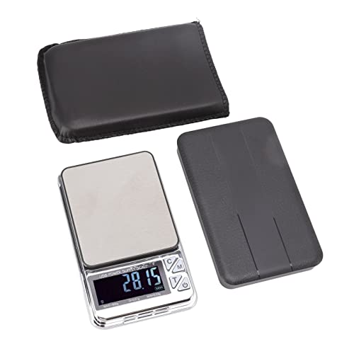 Digital Food Kitchen Scale 600/0.01g - High Accuracy Mini Food Electronic Scale for Baking, Food, Jewelry, Ipx6 Waterproof, USB Charging, LCD Display, Ounces & Grams, Stainless Steel