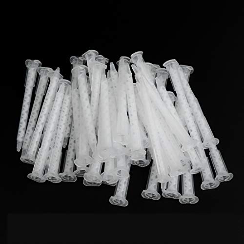 Xiaoyztan 1.3ml epoxy mixing nozzles for AB glue adhesive dispenser, 50-piece set