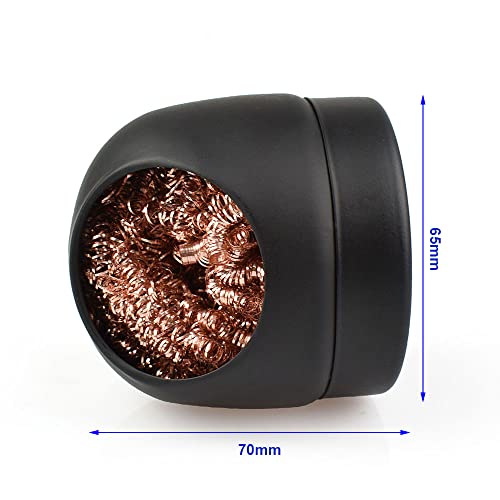WANGCL Soldering tip iron cleaner, soldering tip cleaning wire and metal brass holder station