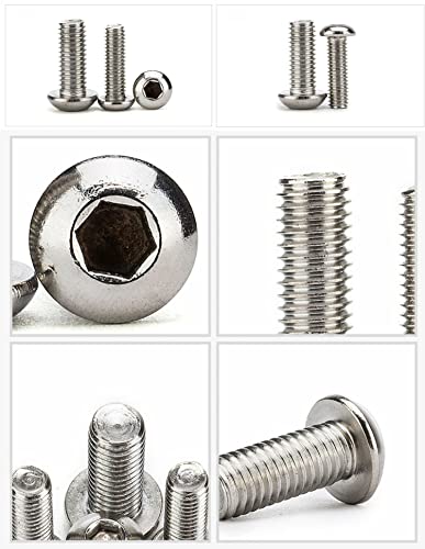 Elantek 480-piece metric M2, M2.5, M3 stainless steel button head hex socket bolts, screws, and nuts kit