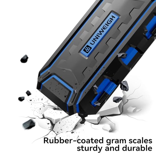 UNIWEIGH blue digital reloading scale, 1500 grains x 0.1gn precision gram scales