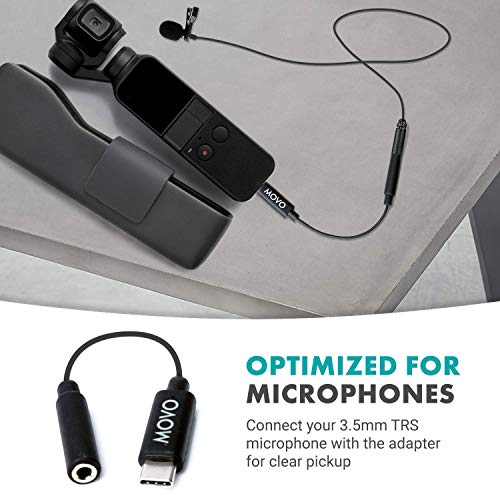 Movo VXR10-PRO External Video Microphone for Osmo Pocket, Camera, Smartphones, with Rycote Lyre Shock Mount - Compact Shotgun Mic and Accessories - Battery-Free DSLR Mic