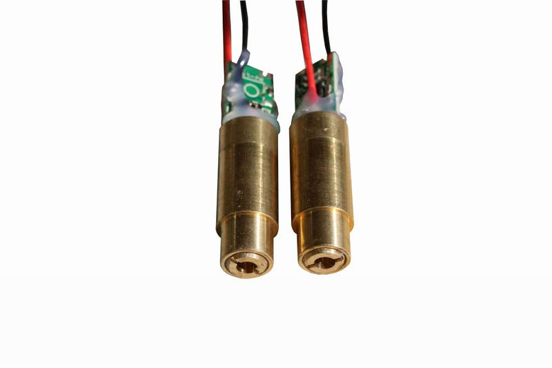 [Australia - AusPower] - Qianfabeam Green Laser Modules GM532-50 (DOT Laser) Green Laser Diode Modules 2 Pack (Solder Wires) 