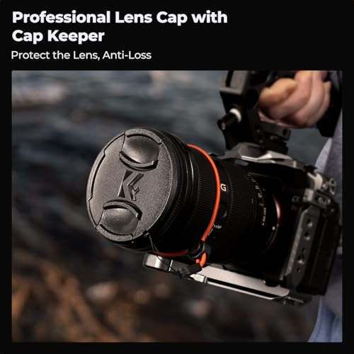 K&F CONCEPT 58mm Circular Polarizer Lens Filter with Filter Cap and Cloth