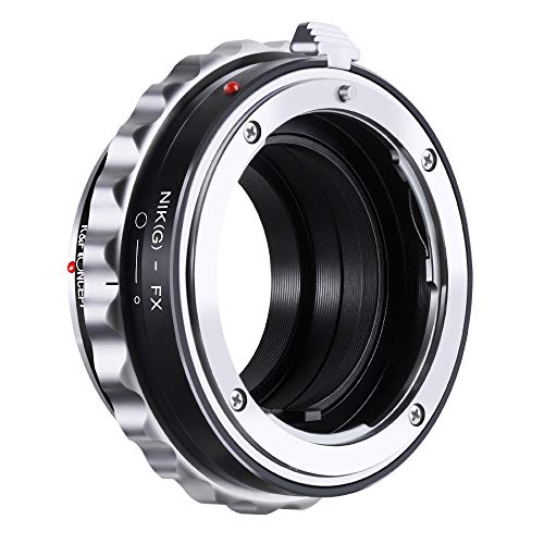 K&F Concept Camera Lens Adapter Ring Compatible with AI G AF-S Mount Lens to Fuji FX X-Pro1 XT4 X-M1 X-A1 X-E1 Adapter AI(G)-FX