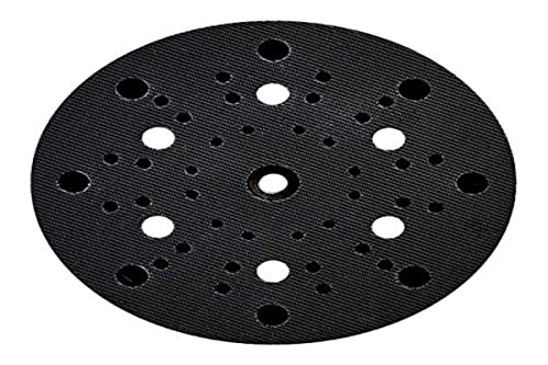 Metabo Sanding disc 150 mm, multi-hole, medium-hard design, with adhesion, for SXE 450 TurboTec, SXE 3150 (630262000), diameter: 150 mm, hardness: medium hard, design: multi-hole 150 Millimeter black