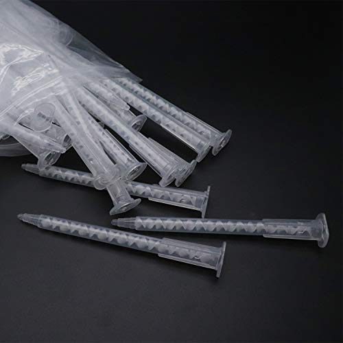 Xiaoyztan 1.3ml epoxy mixing nozzles for AB glue adhesive dispenser accessories, 50-piece set