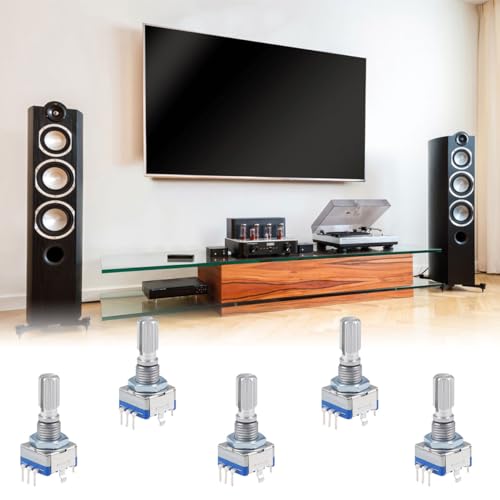 Rotary Encoder, Rotary Angle Encoder, 360 Degree Rotary Encoder, EC11 Digital Potentiometer, Rotary Encoder, Rotary Encoder Module, Rotary Encoder Module, Rotary Encoder Module 360 Degree, Pack of 5 5PC