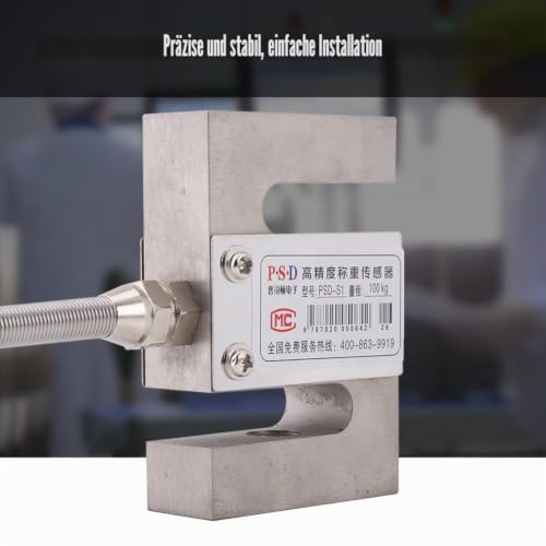 Load Cell Sensor Weighing Sensor Portable Weight Sensor Scale Sensor Weighing S Bar Precision 50/100/300/2000 kg for Container Weight High Pressure Weighing Technology (100 kg) 100 kg