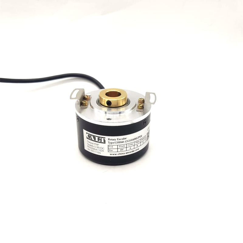 [Australia - AusPower] - 60mm Outer Diameter 12mm Aperture Hollow Shaft Rotary Encoder Push Pull Output 5V~26V 1000P/R 1000ppr-pushpull 