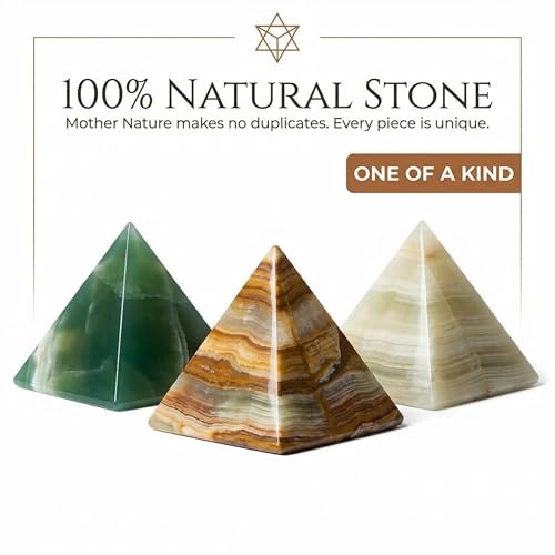 | Pyramid | Green Onyx | 2” x 2" | 1 Pc | Crystals and Healing Stones, Room Decor, Spiritual Gifts, Reiki, Chakra, Witchcraft, Yoga, Meditation Accessories