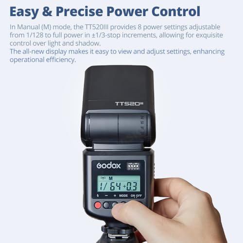 GODOX TT520III Universal Camera Flash Speedlite(TT520II Upgraded)