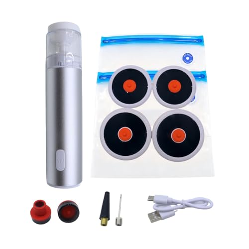 Small Vacuum Sealer with 10 Vacuum Bags and 2 Caps, Rechargeable and Portable, Hand Sealer for Preserving Food