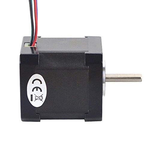 STEPPERONLINE Full D-Cut Shaft Stepper Motor Nema 17 0.9deg 46Ncm (65.1oz.in) 2A 42x48mm CNC 3D Printer