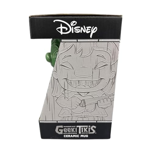 Geeki Tikis Disney Disney Lilo & Stitch Ukulele Lilo Ceramic Mug | Party Cocktail Tumbler For Liquor And Beverages | Holds 21 Ounces