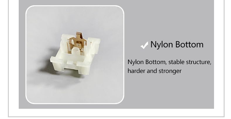 [Australia - AusPower] - KPREPUBLIC KTT Kang White Switch V3 Linear 43g 53g MX switch for mechanical keyboard 80m Factory Lubed Kangbai Switch Nylon POM 3pin (KTT Kang White x90) KTT Kang White x90 
