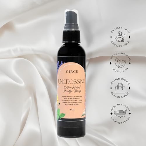 CIRCE Uncrossing Smudge Spray - Remove Negativity, Juniper & Lavender, 4oz