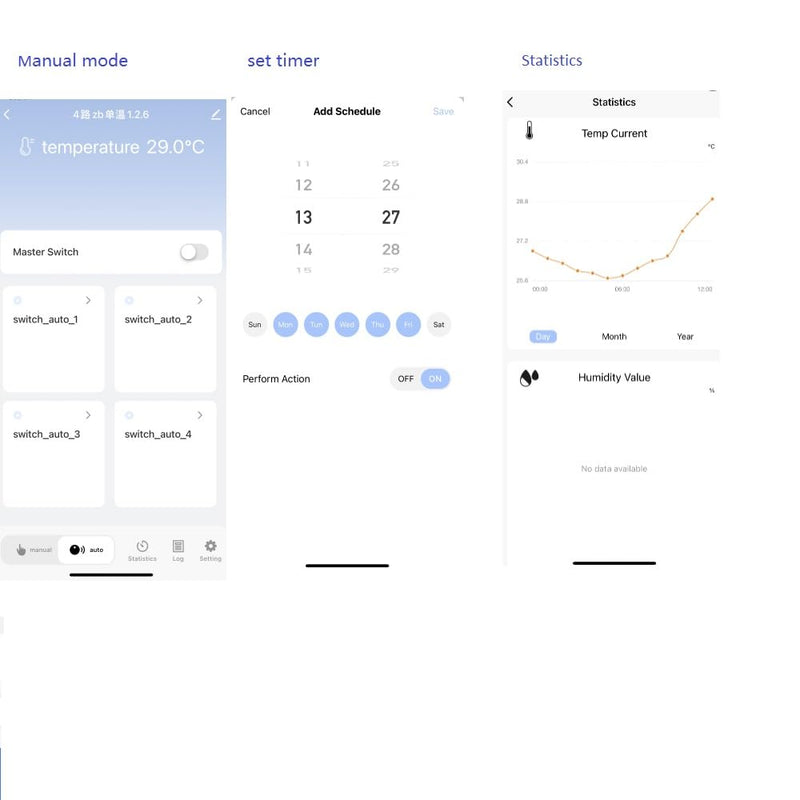 [Australia - AusPower] - Zigbee Temperature Controller with Waterproof Temperature Sensor Probe ,Tuya app Remote 4 Channel 10A Clean Contact Relay Switch(tuya zigbee hub Needed) 