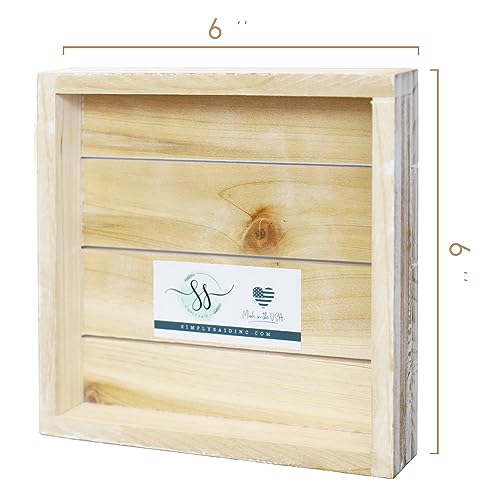 Simply Said, INC I Still Remember the Days I Prayed Wood Sign, 6" x 6" Cedar Slotted Board, Gratitude Inspirational Decor for Shelf Tabletop Wall, Rustic Farmhouse Home, Office Decor, Faith Gifts ,Made in USA Blessings Have Green