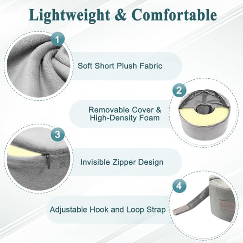 Foot Support Pillows Ankle Foot Elevation Pillow Heel Protectors for Sleeping Ankle Wedge Protector Bed Sore Cushion Foot Rest Pillow Supports Leg Feet Ankle Cushion (Medium, 1 Pair) Medium