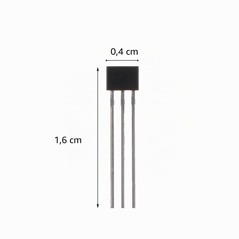 VILLCASE A3144 Hall Effect Sensors, Pack of 25, 3-Pin Magnetic Detector for Brushless Electric Motors, Linear Hall Sensors for Electrical Controls and Sensor Applications