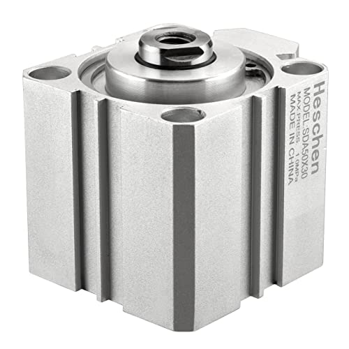 Heschen Compact Aluminum Air Cylinder SDA 50-30 Bore 50mm Stroke 30mm
