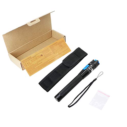 SinLoon Visual Fault Locator Red Light Pen Fiber Optic Cable Tester Cable Tester Suitable for 2.5mm Plug for CATV Telecommunication Engineering Maintenance (1mW)