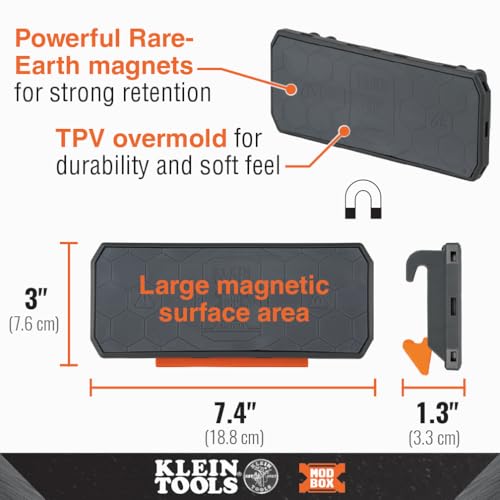 KLEIN TOOLS MODbox 54819MB magnetic strip side-mount accessory for modular tool storage systems