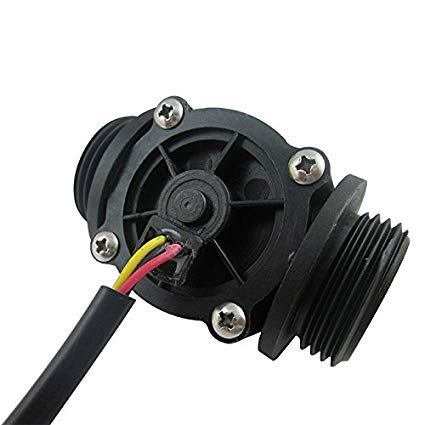 DIGITEN Water Flow Control LCD Display+G1 Water Flow Hall Effect Sensor Switch 1-60L/min+Solenoid Valve Normally Closed N/C+12V Power Adapter