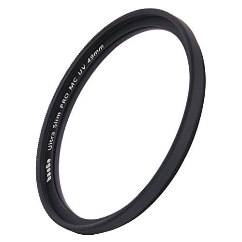 Haoge LH-X200S Square Metal Lens Hood with 49mm Ultra Slim MC UV for Fuji x100v x100f x100t Camera