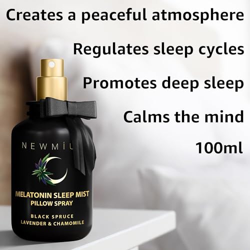 Deep Sleep Pillow Spray Lavender Chamomile Essential Oil Aromatherapy Mist for Sleep Relaxation Calming Stress Relief Bedtime Shower Spray Luxury Gift