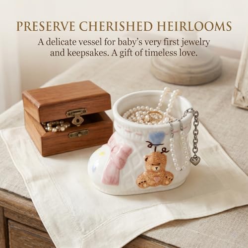 5.5 Inch Whimsical Room Decor - Cute Bear Jewelry Holder, Funky Trinket Dish, Unique Bedroom Aesthetic Organizer for Rings and Earrings