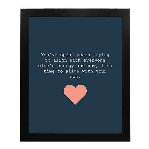 Time To Align With Your Own Energy Inspirational Wall Art, 8x10 Unframed