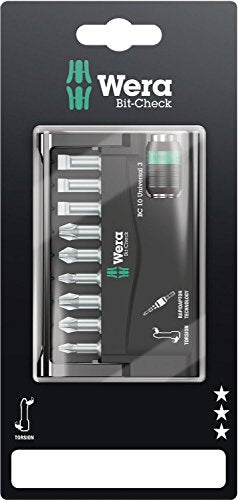 Wera Bit-Check 10 SL, PH, PZ, Universal 3 SB, 10PC - 05073410001
