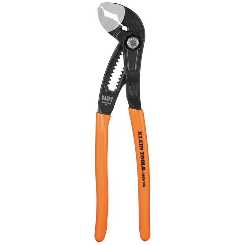 [Australia - AusPower] - Klein Tools D50510B Pump Pliers, Klaw Quick-Adjust, Curved Jaw, Hardened Teeth for Maximum Torque, 10-Inch 