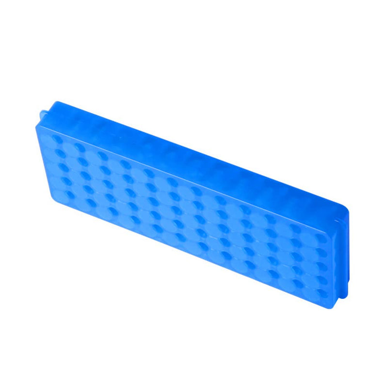 [Australia - AusPower] - 1Pcs Tube Rack,Microcentrifuge Tube Rack, Double-Sided Plate Centrifugal Pipe Rack, for 0.5ml-2ml Centrifugal Pipe, 60 Holes (Blue) Blue 