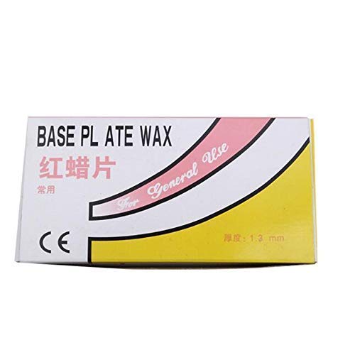 [Australia - AusPower] - Lab Base Plate Wax Dental Wax Sheets Red Utility Wax Sheets US Stock (20PCS) 