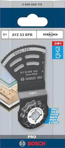 Bosch 5X PRO AYZ 53 BPB Dual-Tec Blade 5 pcs. New Version