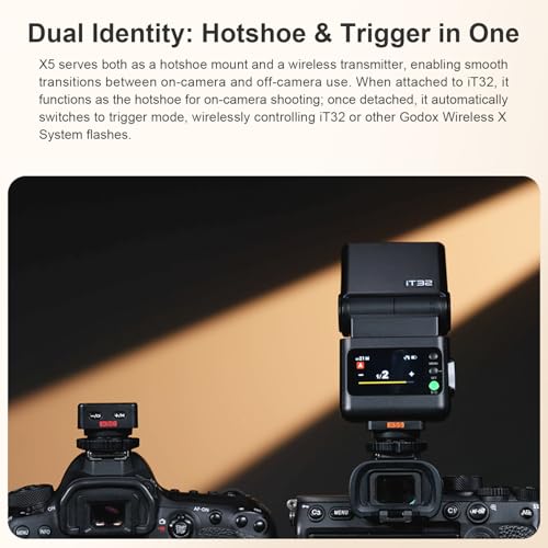 Godox X5S TTL Wireless Flash Trigger for Sony Cameras, Compatible with iT32 Camera Flash (X5S)