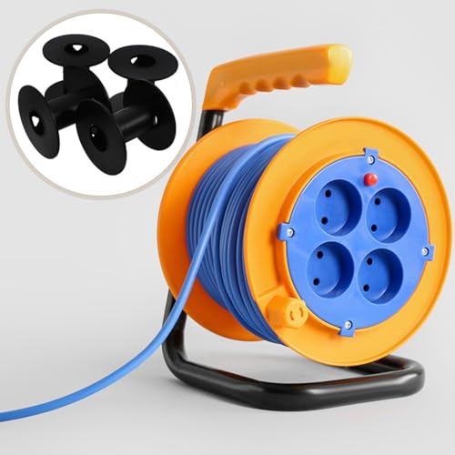 HEMOTON Pack of 4 Empty Cable Spools Interchangeable Wire Spools Cable Reels for Storing Solder Wire Fishing Line and Heating Wires, Compact for Home, Workshop and Laboratory
