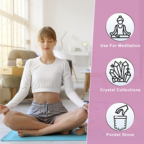 Crocon® 50 mm Rose quartz Heart Stone Birthday Gifts for Women Large Heart Big Heart (rose quartz)