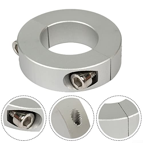 SPORTARC 1 Piece 25mm Double Split Collar 12mm to 38mm Internal Diameter Shaft Clamp Black 25 mm