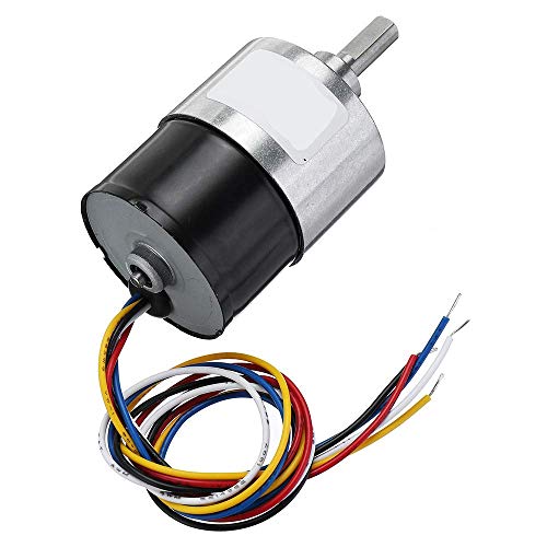 DollaTek DC 24V 37mm Diameter Gearbox Low noise Long life High Torque Brushless DC Gear Motor