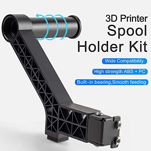 Creality Rotatable Filament Spool Holder Upgrade Kit Built-in Bearing 3D Printer Bracket for Ender 3,Ender 3 V2,Ender 3 Pro,CR10,Ender 5,Ender 5 Pro,Ender 3 Neo,Ender 3 V2 Neo 3D Printers