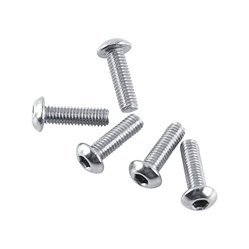 M3 stainless steel hex socket button head screws, bolts, and hex nuts assortment by Generic