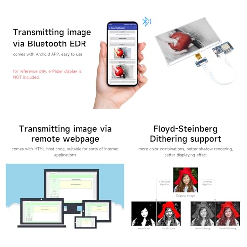Waveshare Universal e-Paper Driver Board with WiFi SoC ESP32 Onboard Supports Various SPI e-Paper Raw Panels