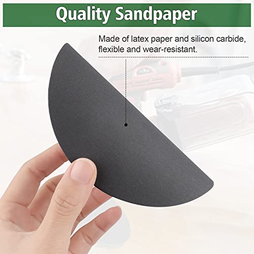 JatilEr Sandpaper 125 mm Velcro, Pack of 24 Sanding Discs Without Hole | Grit 1000/1500/2000/3000/4000/5000, Sanding Pad Round Wet Dry, Random Orbital Sander Set for Car Metal Wood