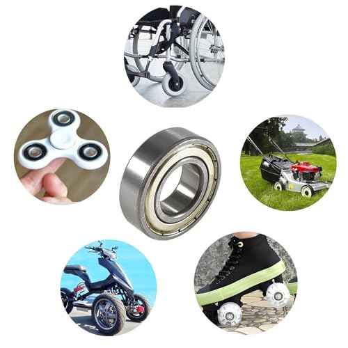 TOP-VIGOR 10Pcs MR2010ZZ Deep Groove Ball Bearings - Z2 10mm x 20mm x 6mm MR2010ZZ（10Pcs)