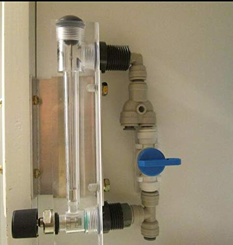 Adjustable Knob 0.5-5GPM 2-18LPM Water Flow Meter Panel Type Flowmeter