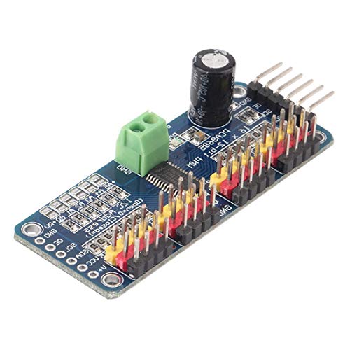 Hailege Robort PCA9685 16 Channel IIC I2C 12-Bit PWM Servo Motor Drive Module Set of 2
